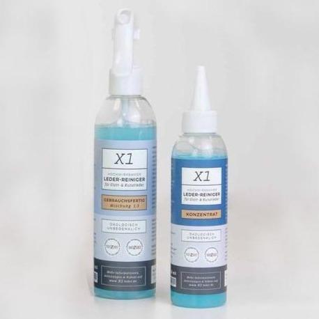 X1 Fleckenreiniger für Echt- und Kunstleder-Pflege-400 ml-Massagesessel Welt