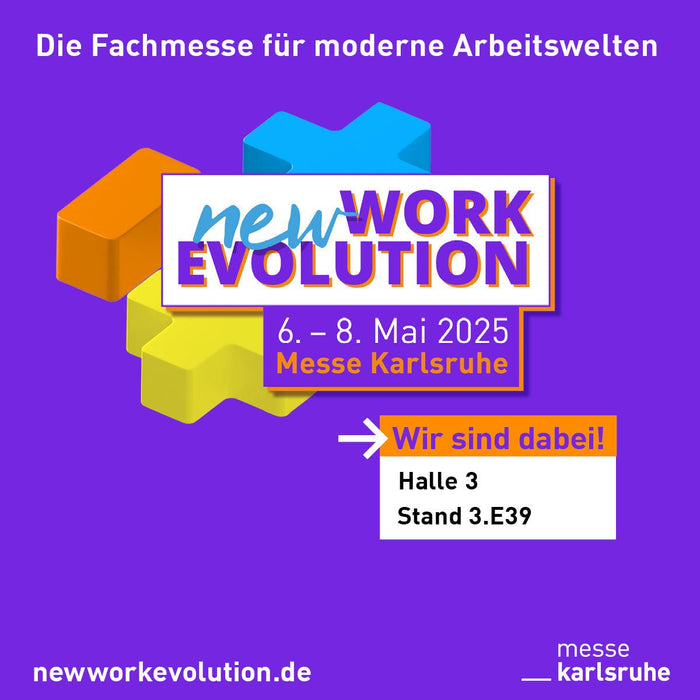 Svět zážitků pro nový způsob práce NEW WORK EVOLUTION – 6.–8. května 2025 v Karlsruhe a my tam budeme!