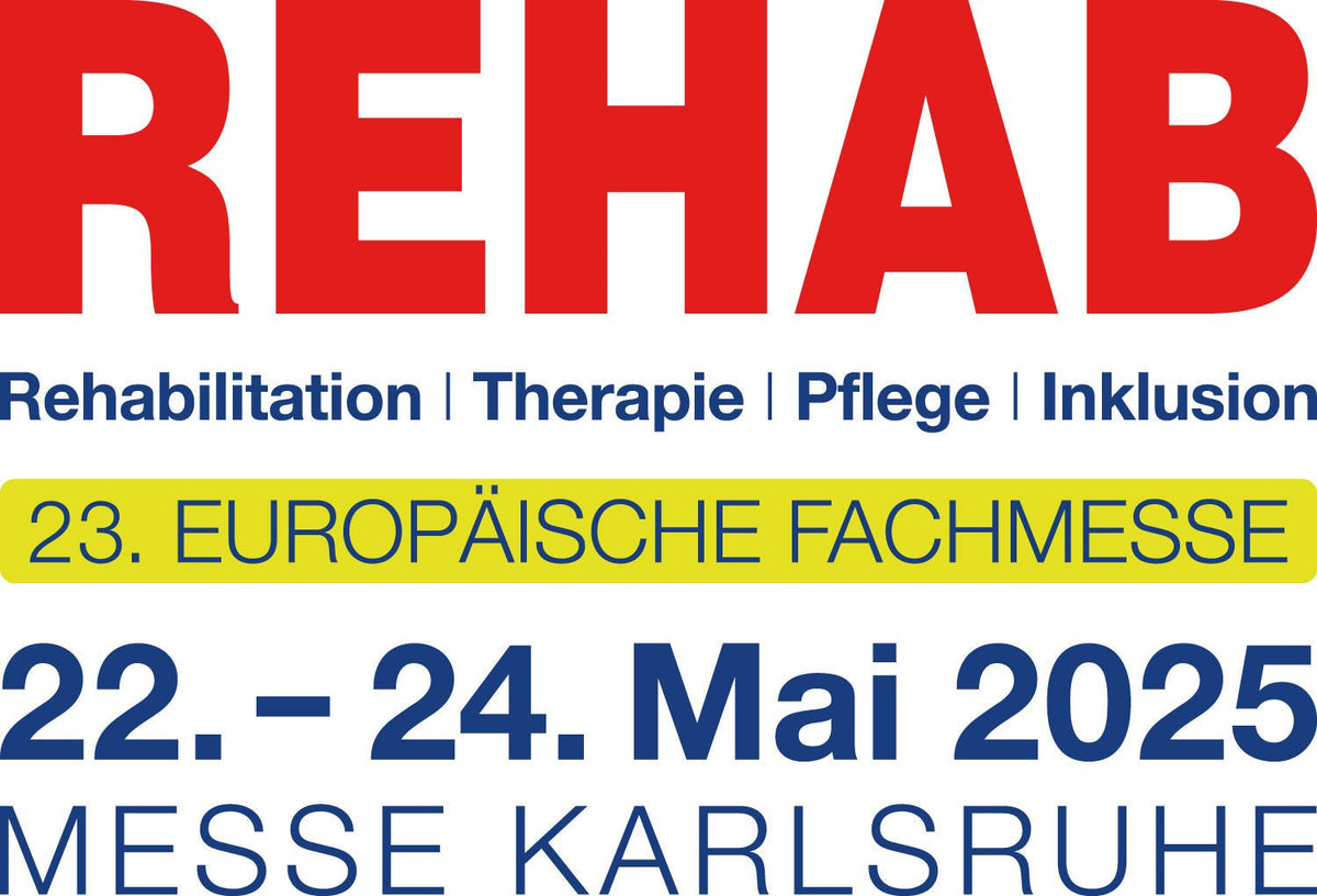 Pozvánka na REHAB – 23. evropský odborný veletrh pro rehabilitaci, terapii, péči a inkluzi, 22.–24. května 2025, výstaviště Karlsruhe