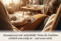 Professional header image for industry analysis: Massagesessel mit Aufstehhilfe: Wann die Funktion wirklic...