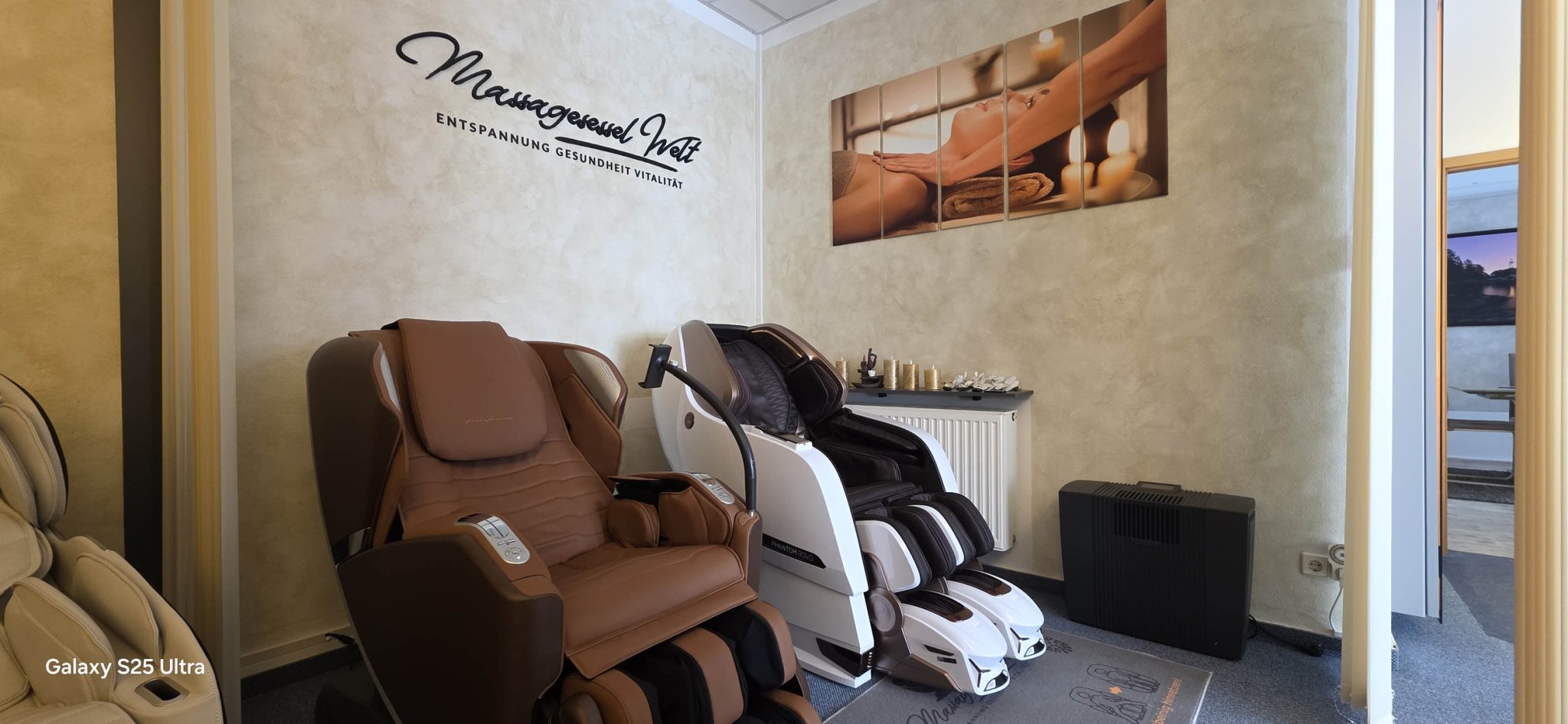 Unsere Ausstellung zwischen Dresden, Leipzig und Chemnitz in Hainichen - Massagesessel Welt