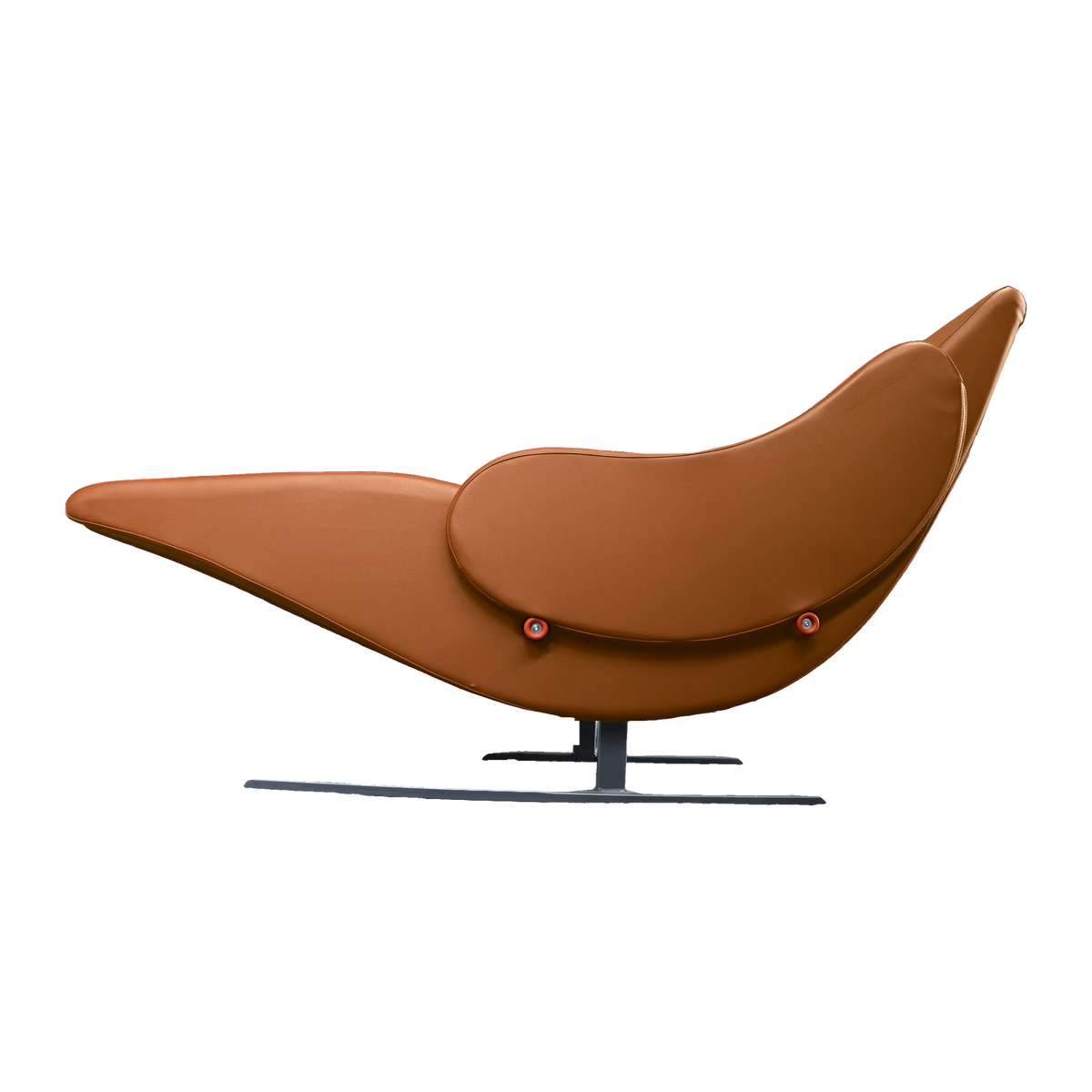 
Allgäuer Massagetechnik Schaukelliege Volare Care in Terracotta, Seitenansicht, Farbe nach Stoffmuster dargestellt