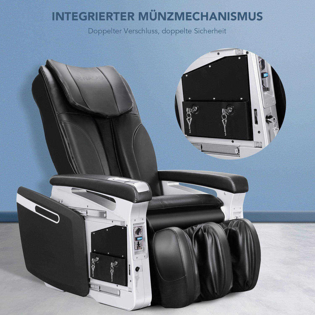 
Muenzmechanismus des NAIPO MGC-M15 mit zwei abschliessbaren Kassetten
