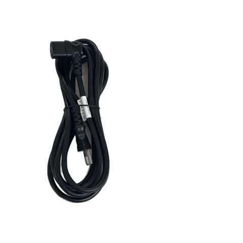 Netzkabel Schweizer Stecker Typ J auf C13 gewinkelt, 3 m, schwarz